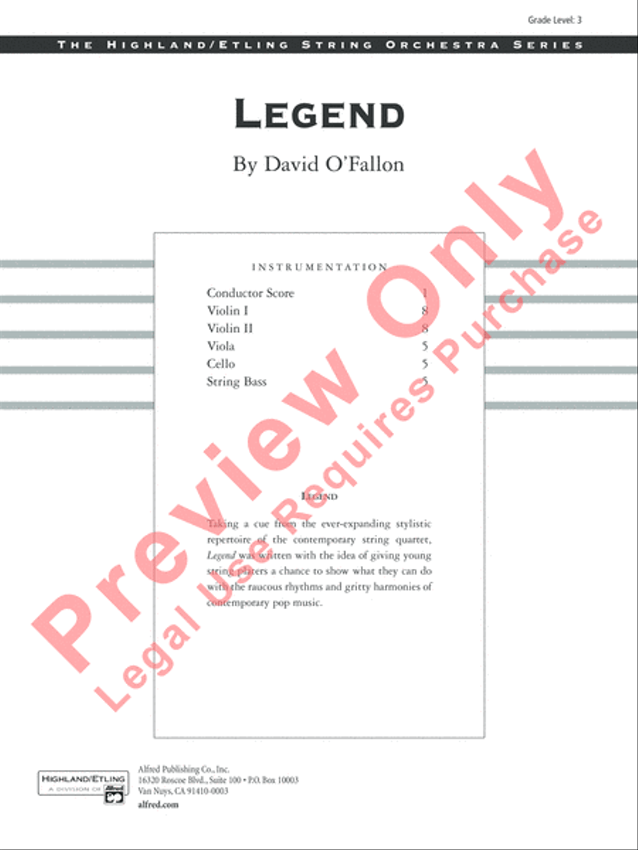 Legend String Orchestra scores gallery preview page 2