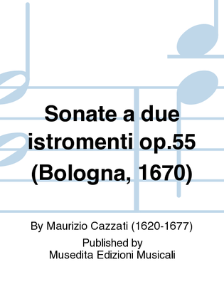 Book cover for Sonate a due istromenti (Bologna, 1670)