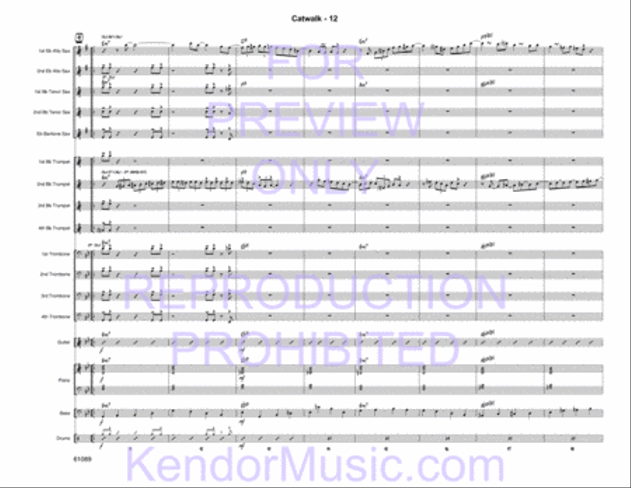 Catwalk Jazz Ensemble scores gallery preview page 14