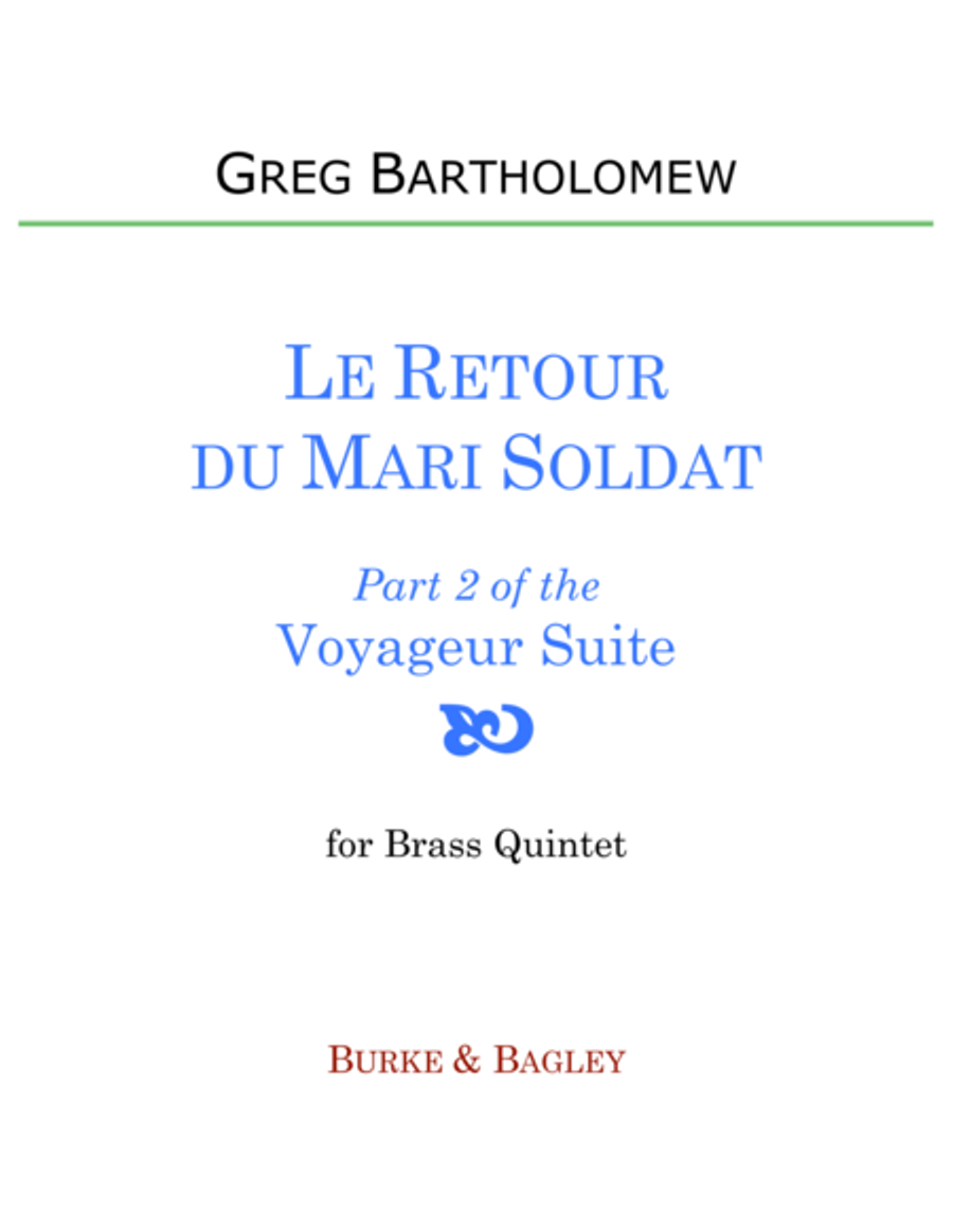 Le Retour du Mari Soldat Brass Ensemble scores gallery preview page 1