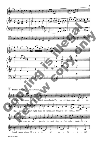 Christ Jesus Lay in Death's Strong Bands (Choral Score)