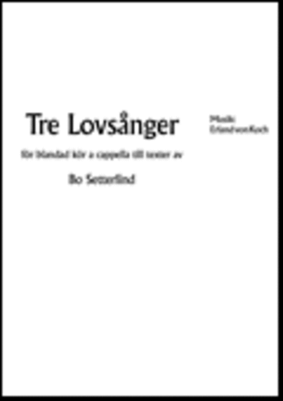 Tre lovsanger 4-Part scores gallery preview page 1