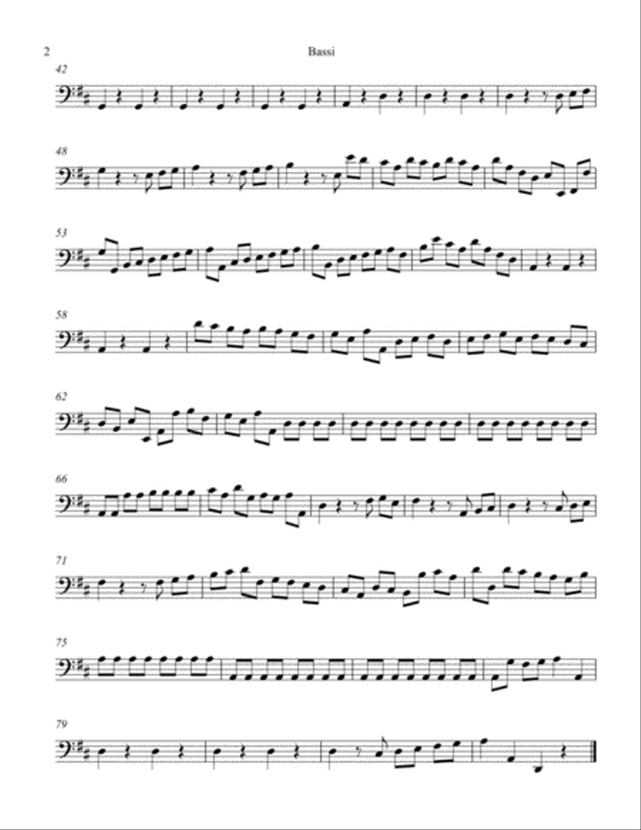 Concerto Grosso Op. 6 #5 Movement V String Orchestra scores gallery preview page 2