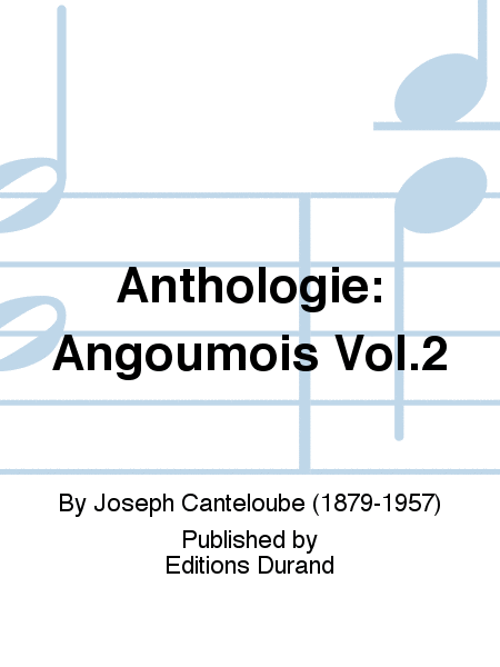 Anthologie: Angoumois Vol.2