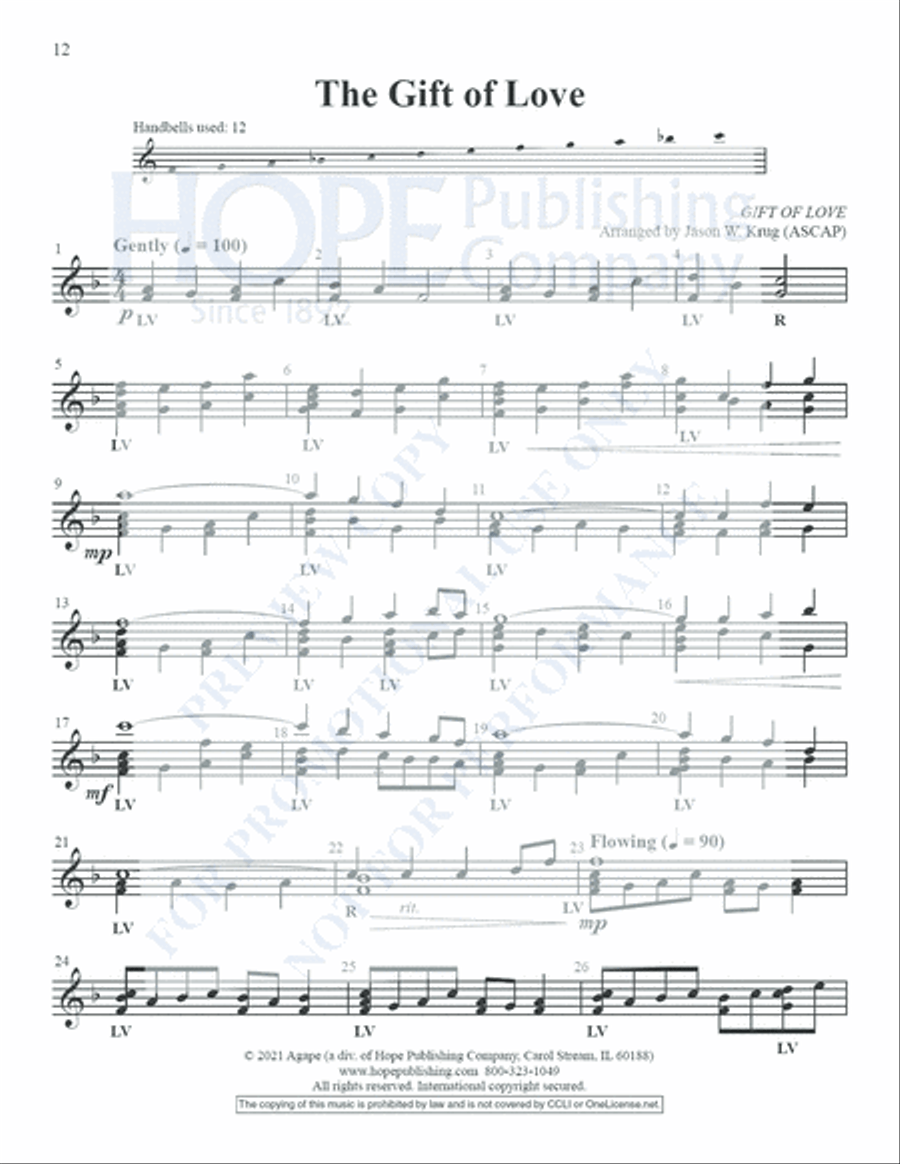 Small But Mighty Vol 1 for 12 Bells Handbell Choir scores gallery preview page 13
