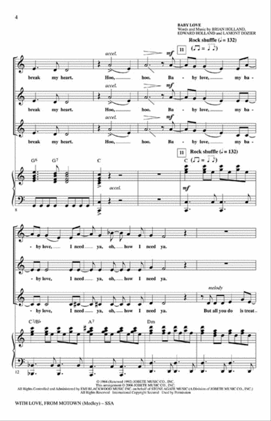 With Love, From Motown Choir scores gallery preview page 3