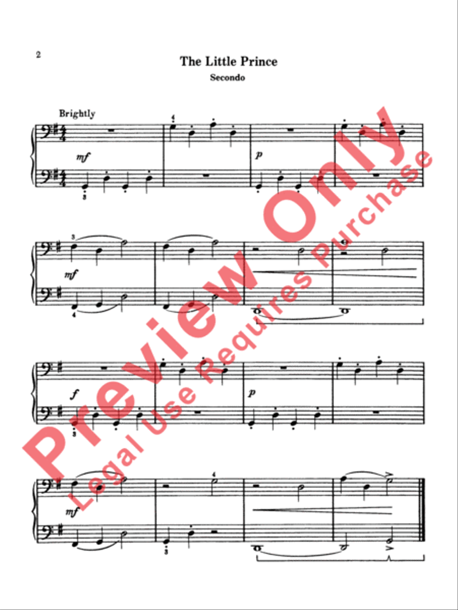 Two at One Piano, Book 2 Small Ensemble scores gallery preview page 8