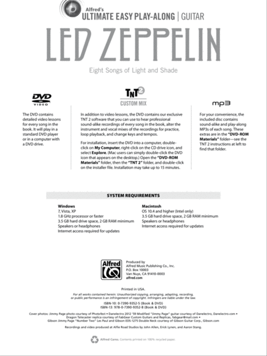 Ultimate Easy Guitar Play-Along -- Led Zeppelin Guitar Tablature scores gallery preview page 7