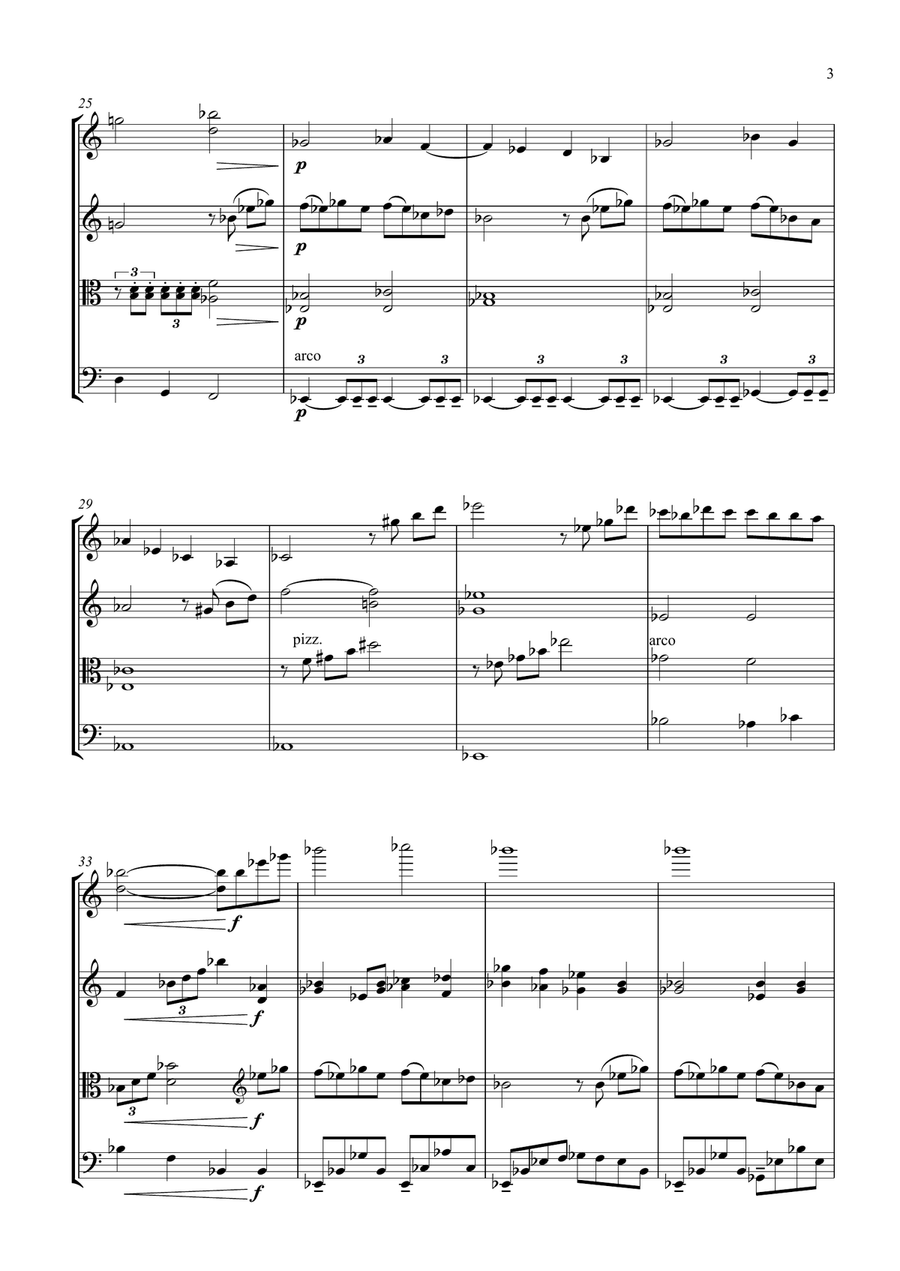 The Godfather (love Theme) String Quartet scores gallery preview page 3