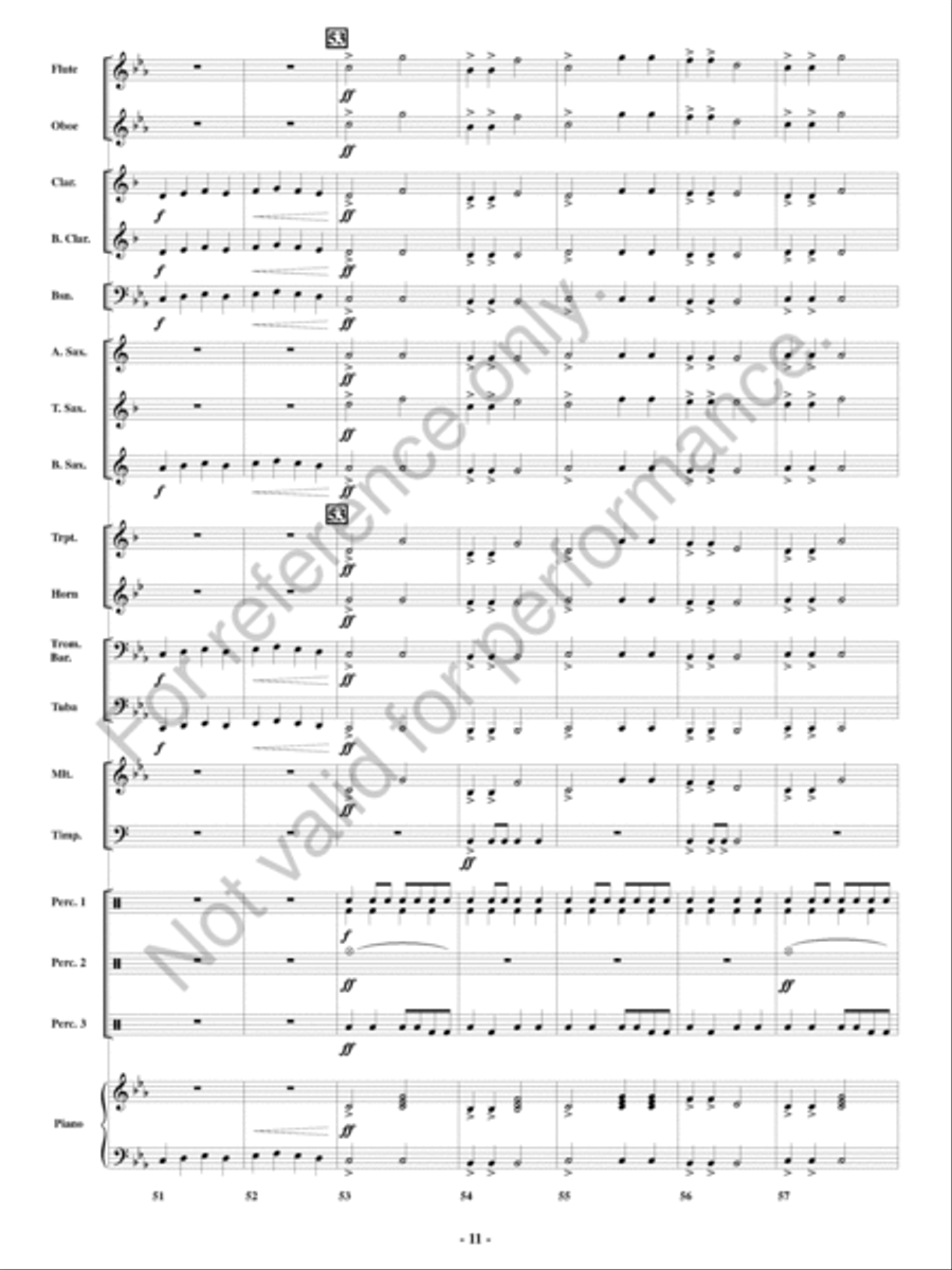 Epic Battle 3000 Concert Band scores gallery preview page 12