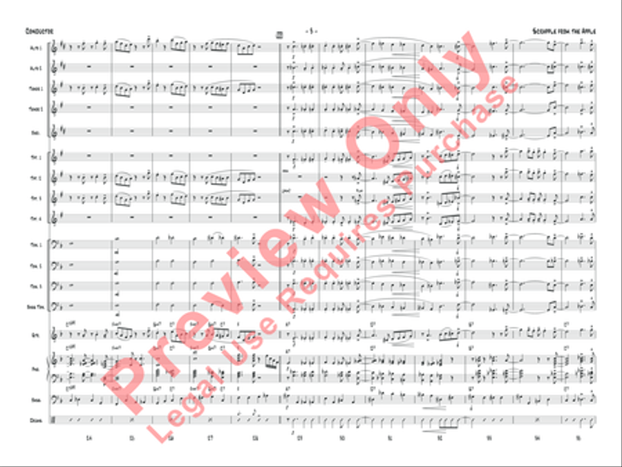 Scrapple from the Apple Jazz Ensemble scores gallery preview page 6