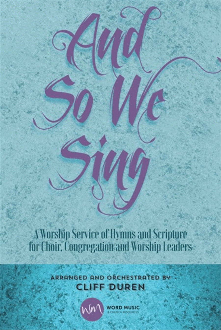 Book cover for And So We Sing - Listening CD