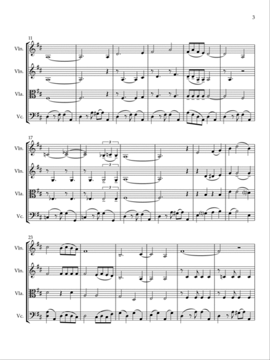 The Breeze And I String Quartet scores gallery preview page 5