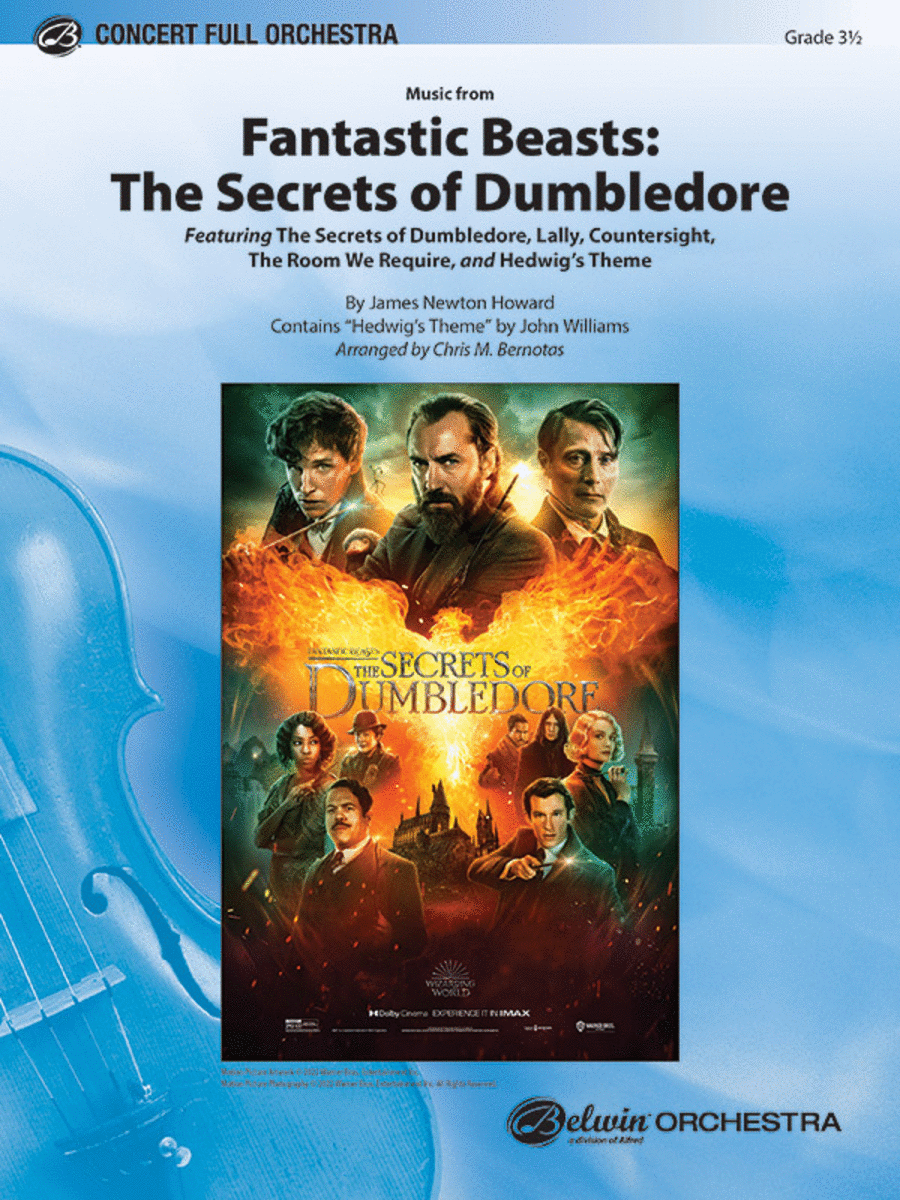 Fantastic Beasts -- The Secrets of Dumbledore Full Orchestra scores gallery preview page 1