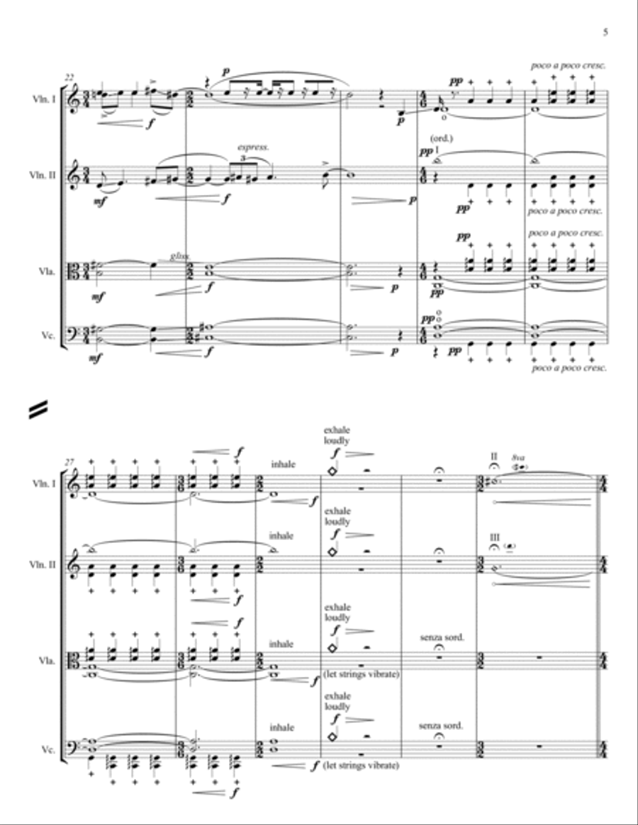 Jerusalem Stones String Quartet scores gallery preview page 5