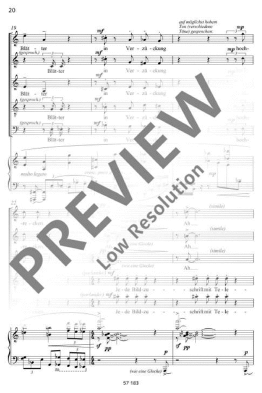 Variationen über die Liebe Mixed Choir scores gallery preview page 21