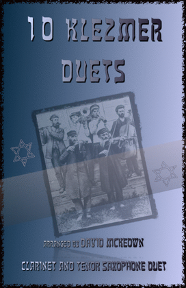 Book cover for 10 Klezmer Duets for Clarinet and Tenor Saxophone