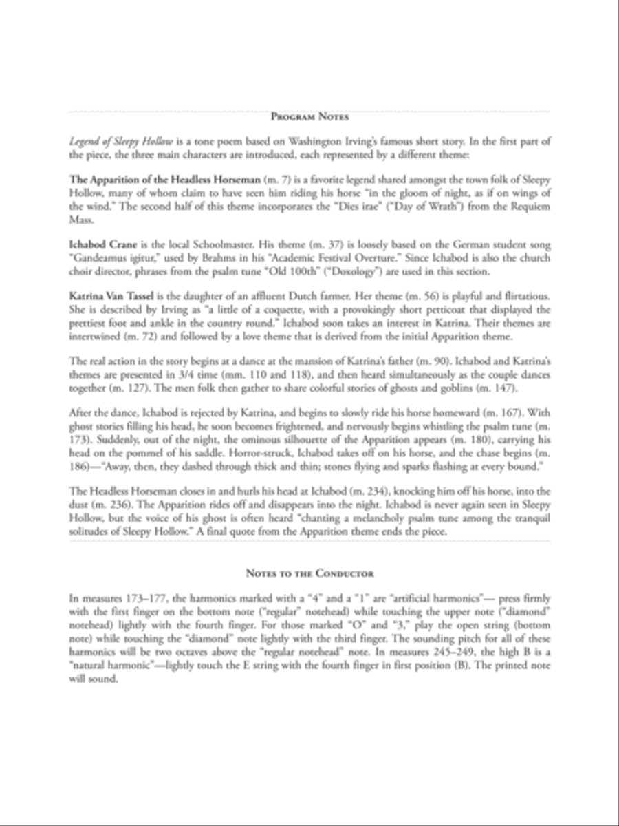 Legend of Sleepy Hollow: Score String Orchestra scores gallery preview page 2