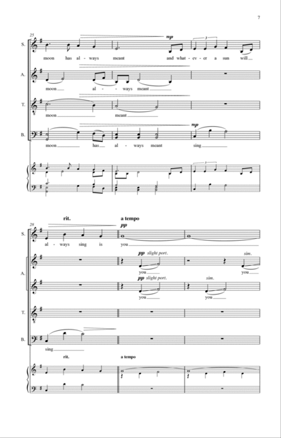 i carry your heart 4-Part scores gallery preview page 5