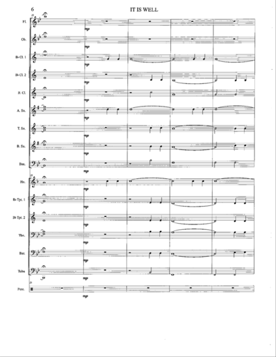 IT IS WELL Concert Band scores gallery preview page 6