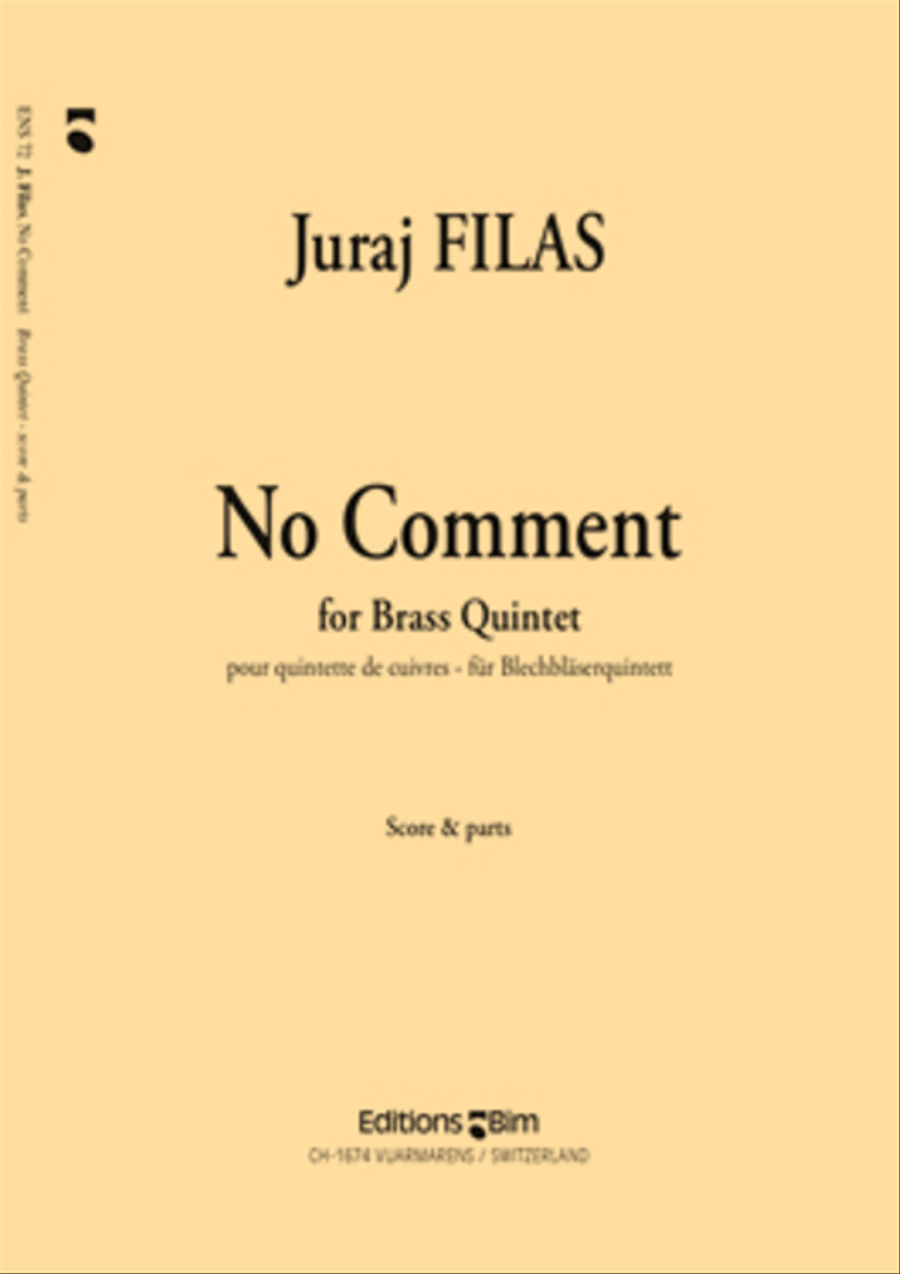 No Comment Brass Quintet scores gallery preview page 1