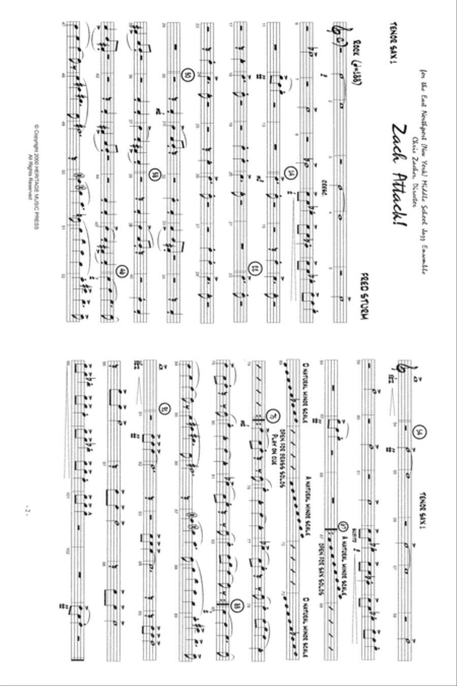 Zach Attack Zach Attack Jazz Ensemble scores gallery preview page 3