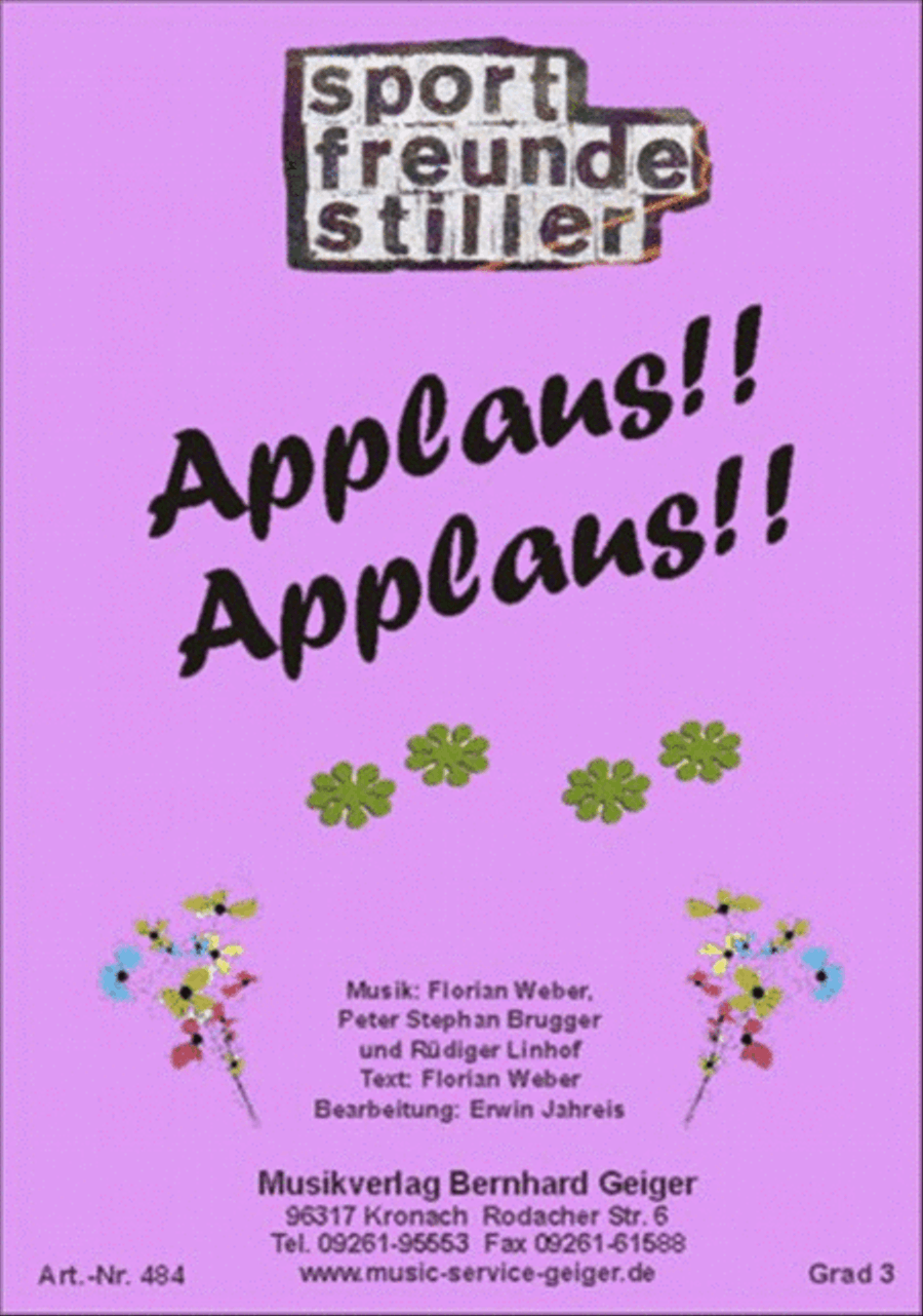 Applaus, Applaus! Applaus, Applaus! Concert Band scores gallery preview page 1
