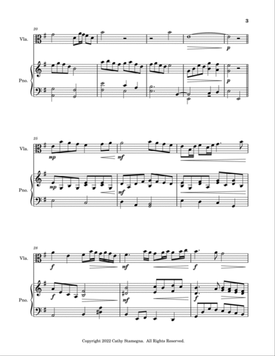 Ah, Holy Jesus (Viola Solo, Piano Accompaniment) Piano scores gallery preview page 5