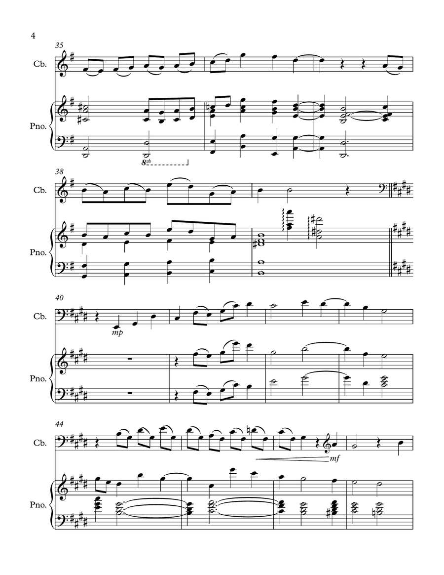If Only Double Bass scores gallery preview page 6