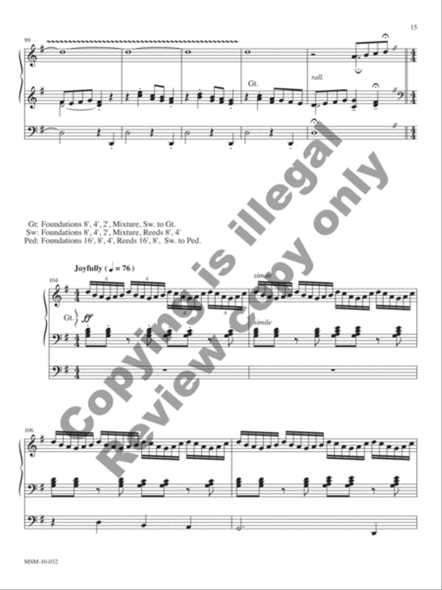 Two Fantasies for Organ Solo Organ scores gallery preview page 8