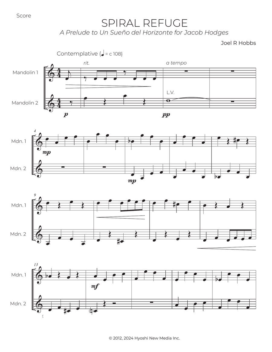 Three Easy Duettos from Opus Twelve Chamber Music scores gallery preview page 2