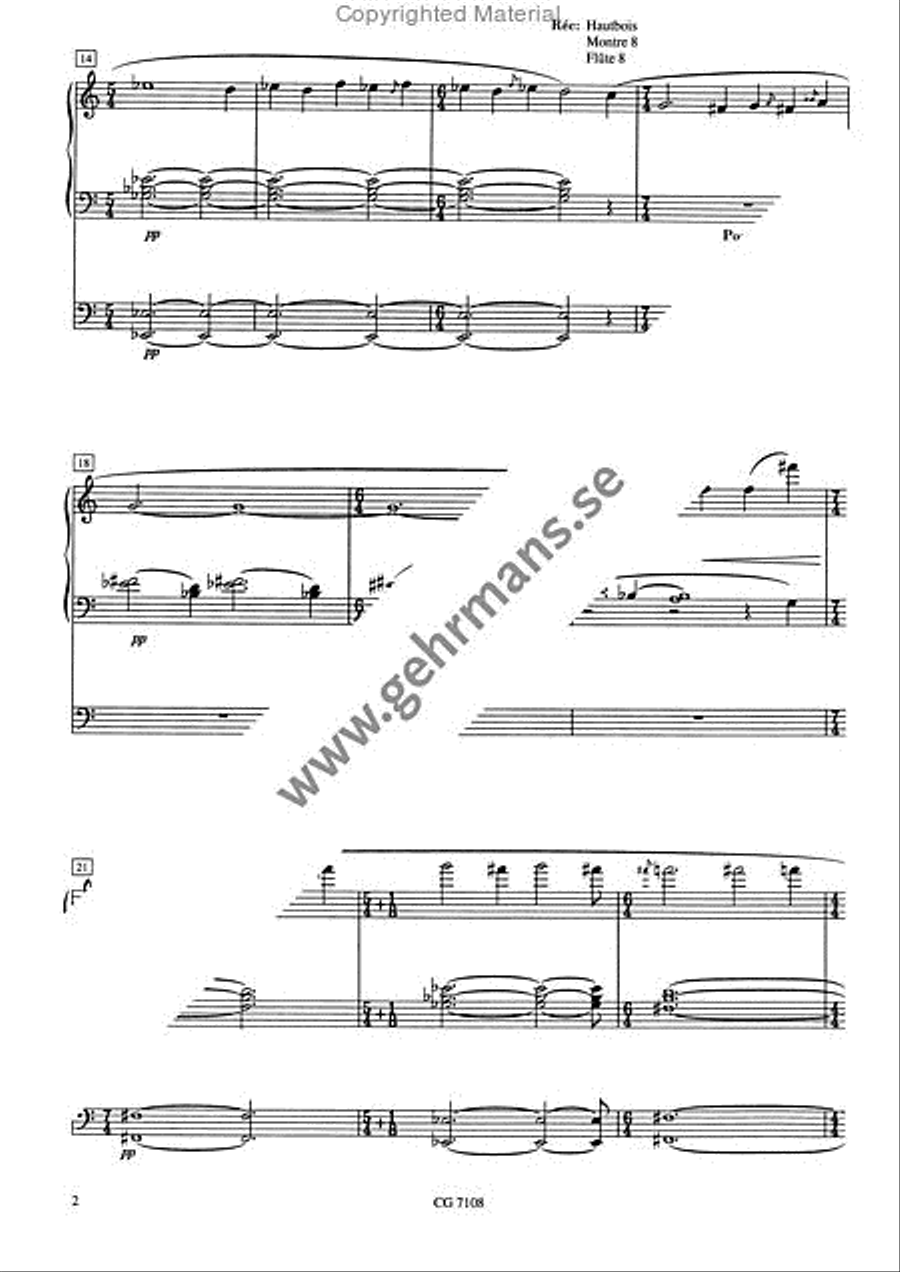 Canto desolato Canto desolato Organ Solo scores gallery preview page 3