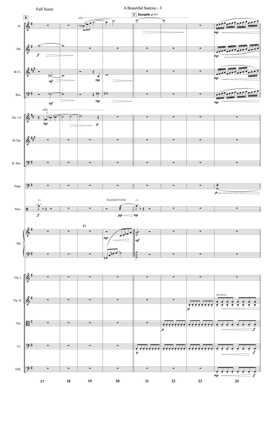 A Beautiful Sunrise Full Orchestra scores gallery preview page 3