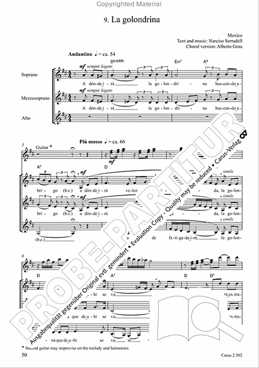 Makumbebe II. Latin American Choral Repertoire. Carmina mundi. Music + CD Choir scores gallery preview page 51