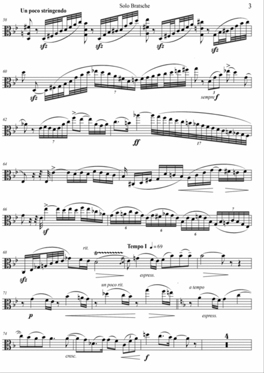 Romance in F Major for Viola and String Orchestra, Op. 85 - Set of Parts String Orchestra scores gallery preview page 3