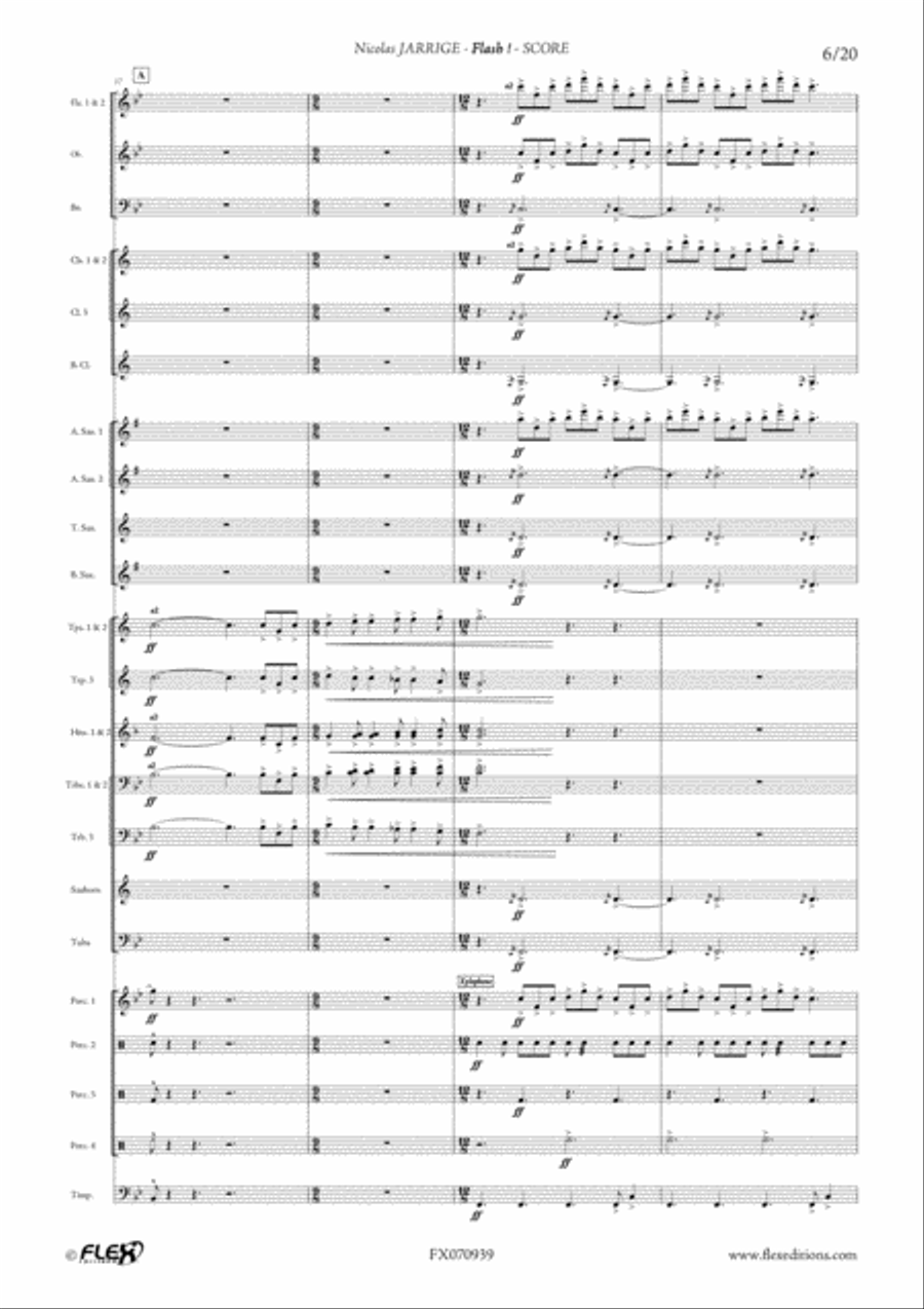 Flash! Flash! Concert Band scores gallery preview page 6