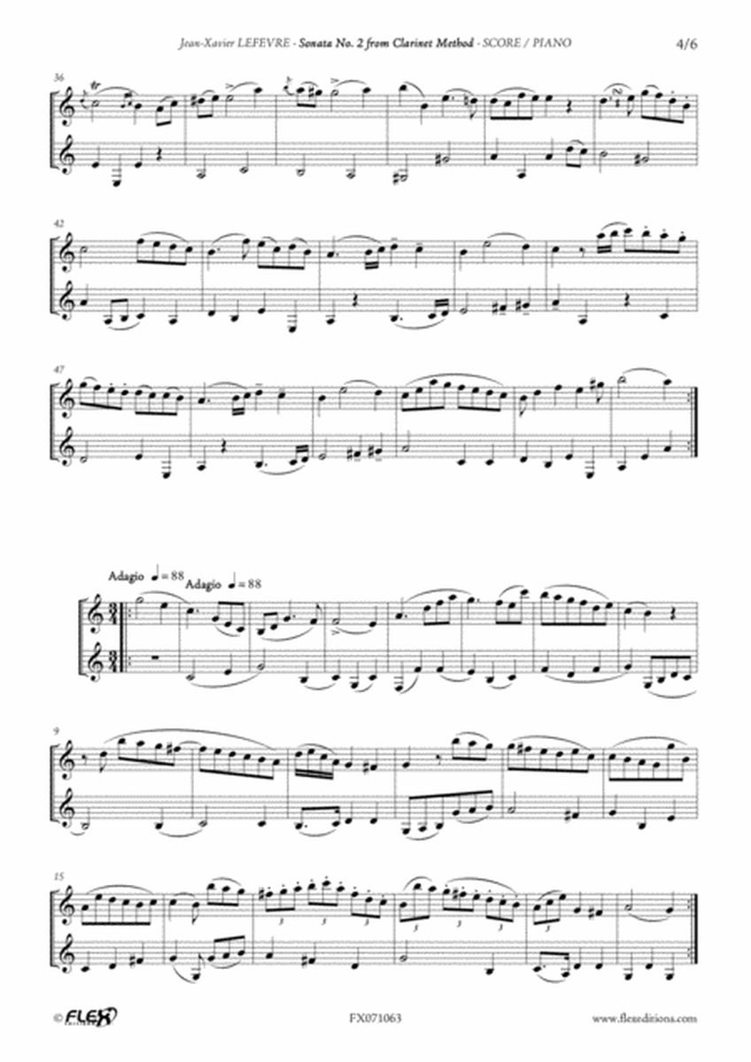 Sonata No. 2 form Clarinet Method image number null