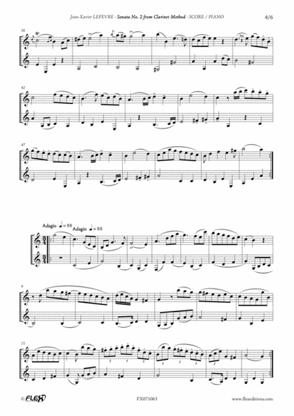 Sonata No. 2 form Clarinet Method image number null