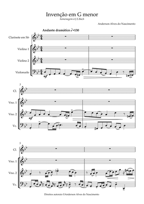 Invention in G minor for quartet