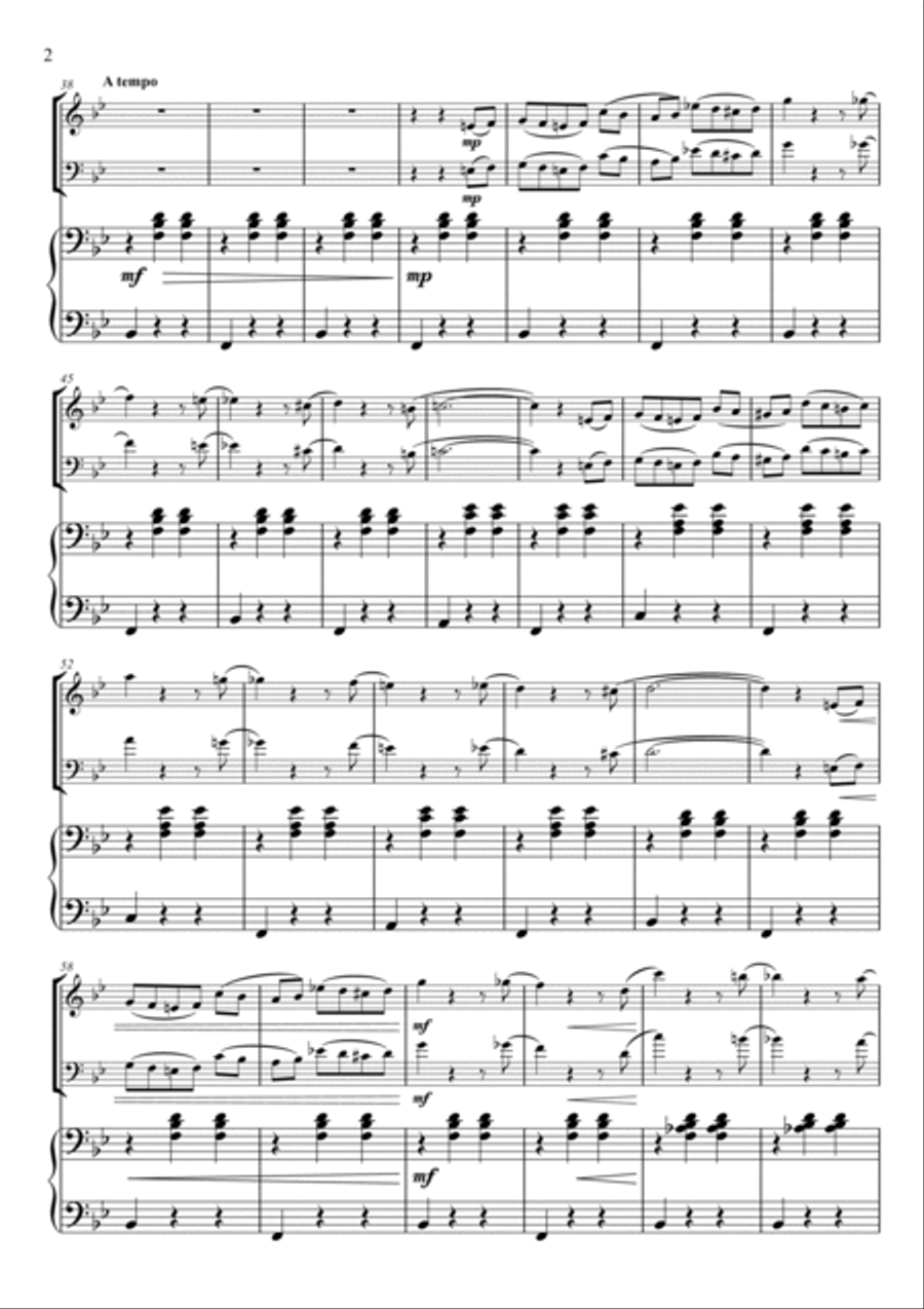 Voices of Spring - Piano Trio Piano Trio scores gallery preview page 3