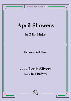 Louis Silvers-April Showers,in G flat Major,for Voice&Piano