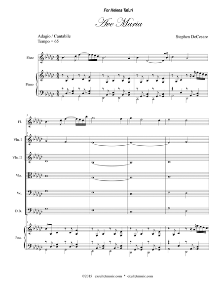 Ave Maria for Soprano Solo (Full Score) image number null