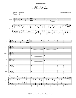 Ave Maria for Soprano Solo (Full Score)