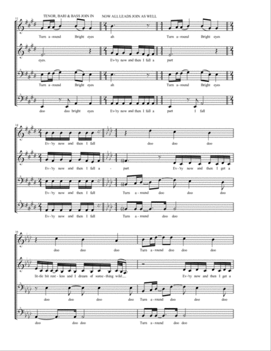Total Eclipse Of The Heart SSAA scores gallery preview page 3