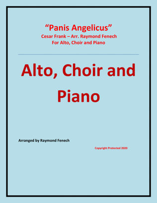 Book cover for Panis Angelicus - Alto (voice), Choir and Piano