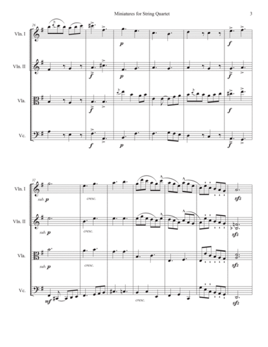 Miniatures for String Quartet - 山々の授け物 image number null