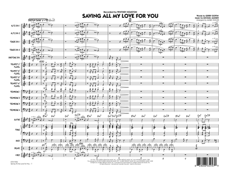 Saving All My Love for You - Full Score