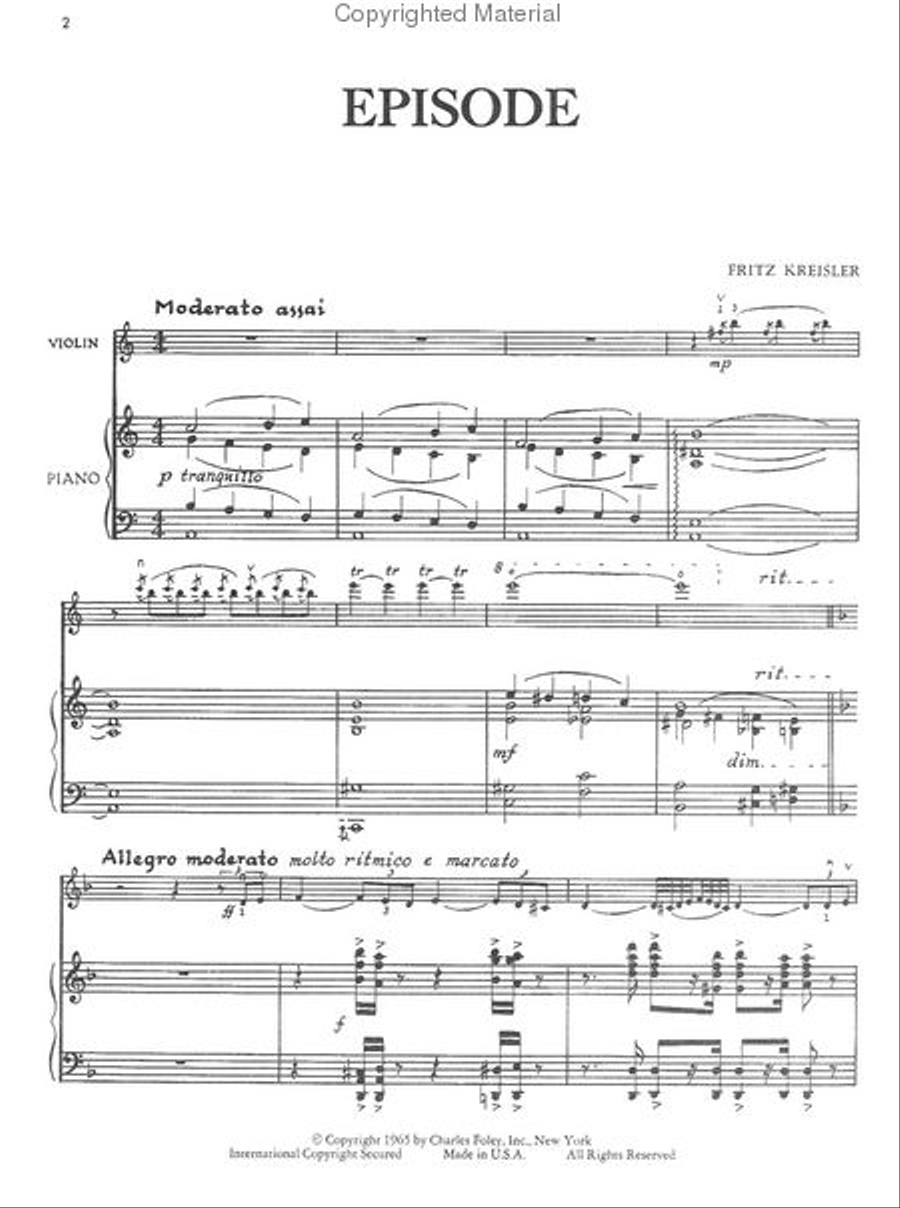 Episode Episode Violin Solo scores gallery preview page 2