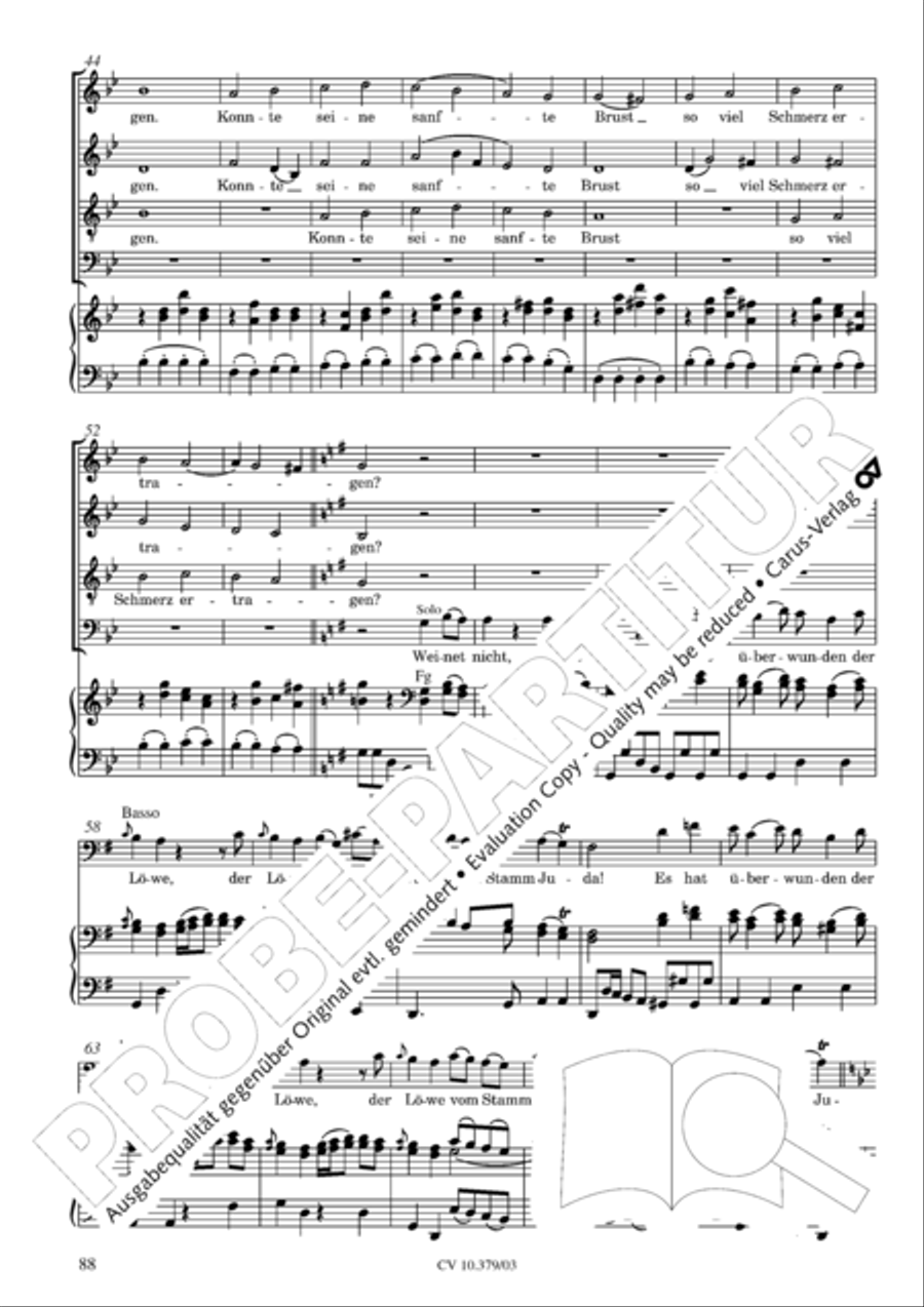 Der Tod Jesu 4-Part scores gallery preview page 89
