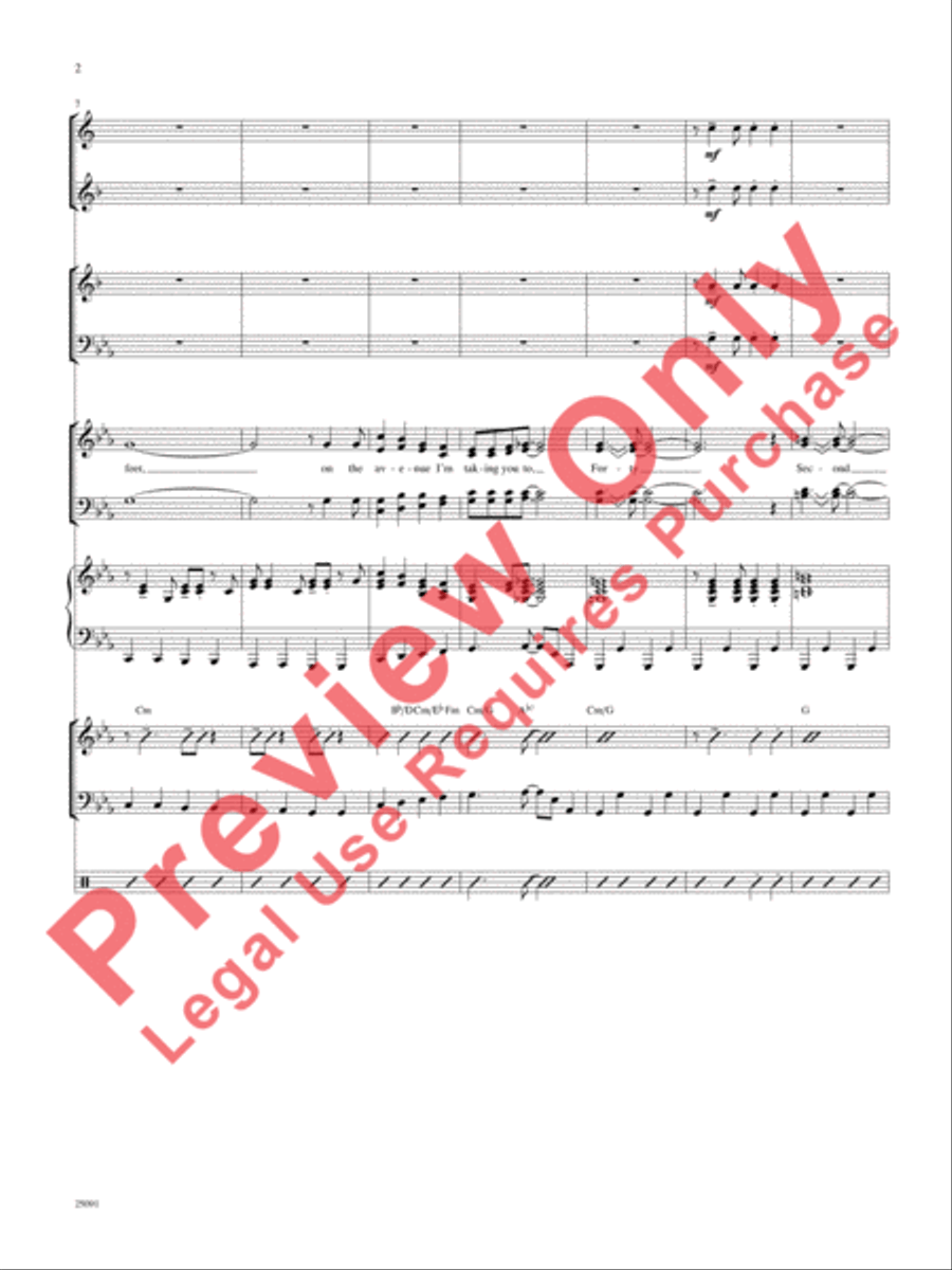 Lullaby of Broadway (and Forty-Second Street) Choir scores gallery preview page 3